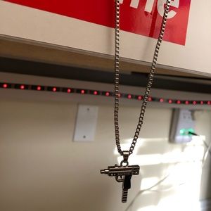 Supreme uzi chain silver
